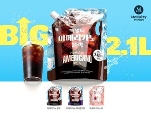 한국맥널티 2.1L 초대용량 파우치 음료
